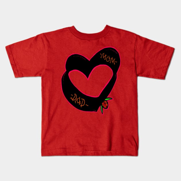 Mom and dad Kids T-Shirt by barmalisiRTB